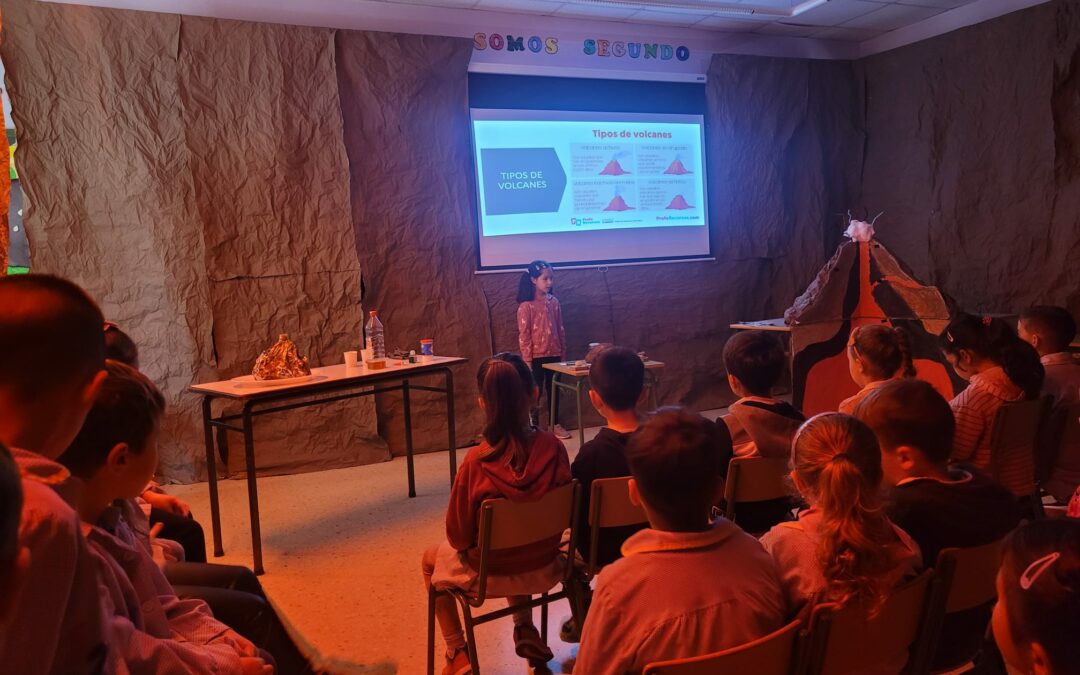 Visitamos el taller «Guayota, el guardián del Teide» de Segundo de Primaria