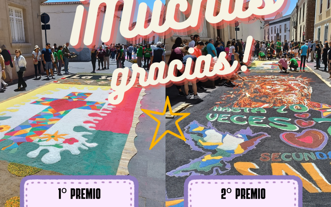 Nuestras alfombras del Corpus son premiadas