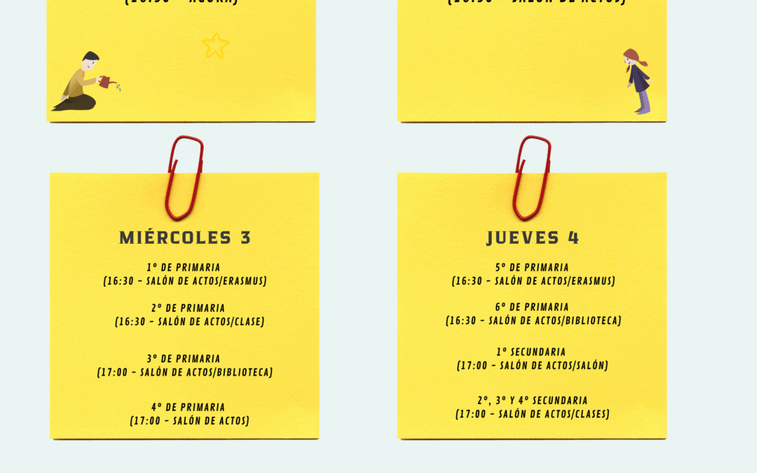 Reuniones de Inicio de Curso