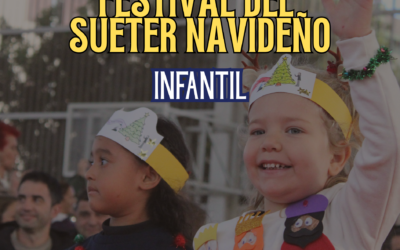 El festival del «Suéter Navideño» de Infantil llena el colegio de color y originalidad