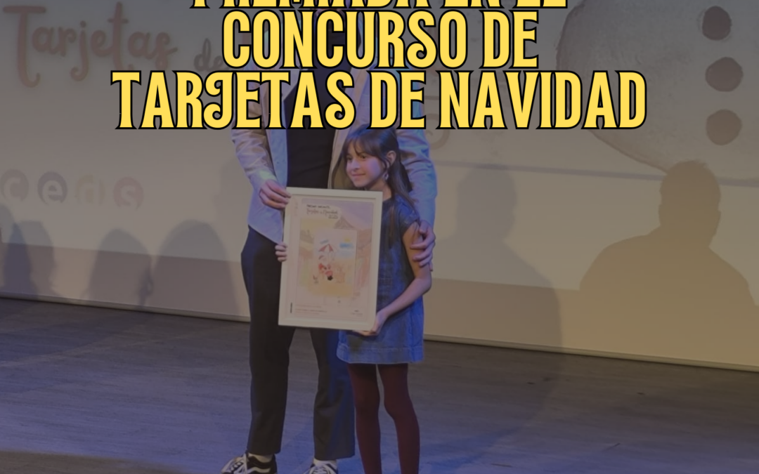 😍¡Una alumna de nuestro centro es premiada en el concurso de Tarjetas de Navidad de CajaCanarias!😍