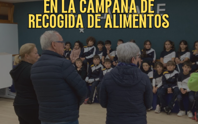 4º de Primaria entrega parte de lo recaudado durante la Campaña de Recogida de Alimentos